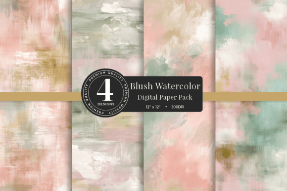Blush Watercolor Background Paper: A Designer's Go-To Asset