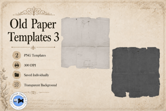Bring Instant Character to Projects with Old Paper PNG Templates 3