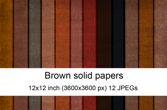 Brown Solids Digital Papers: The Versatile Design Asset