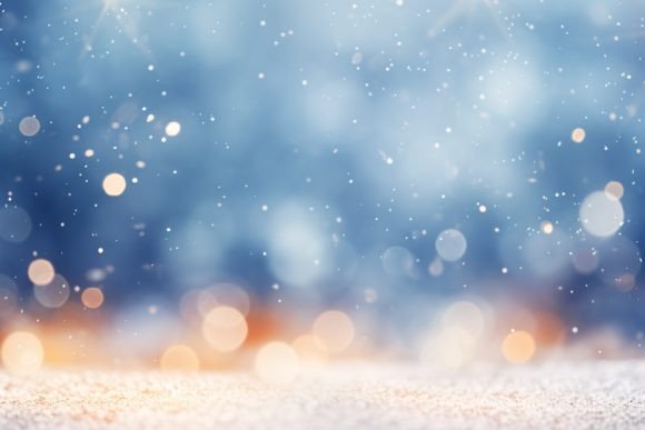 Christmas Winter Bokeh Background: A Design Asset Guide
