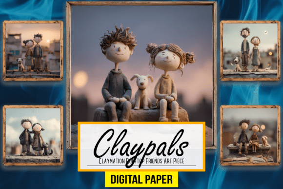 Claymation Rooftop Friends: A Touch of Whimsy