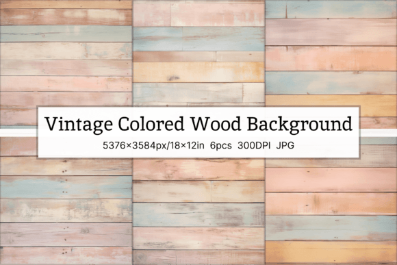 Elevate Your Projects with a Colored Vintage Wood Background