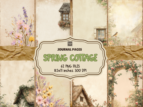 Embrace Gentle Country Charm with Soft Cottage Journal Pages 🏡🌸📖