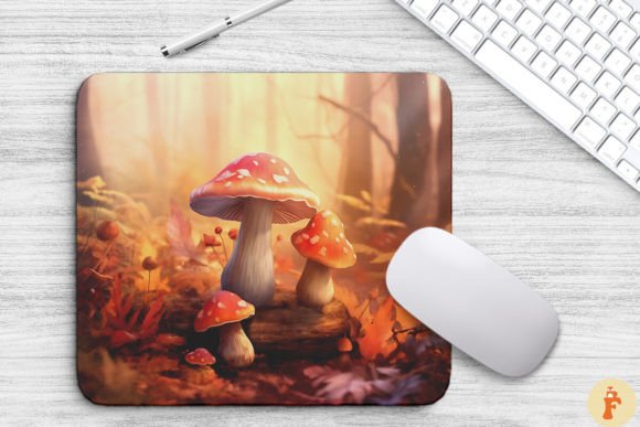 Embrace the Forest Floor: Mushrooms Growing in Autumn Forest