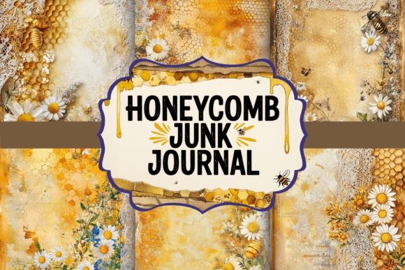 Honeycomb Honey Junk Journal: A Sweet Design Asset