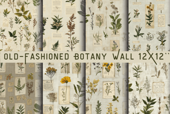 Old-Fashioned Botany Wall Hanging: Vintage Elegance