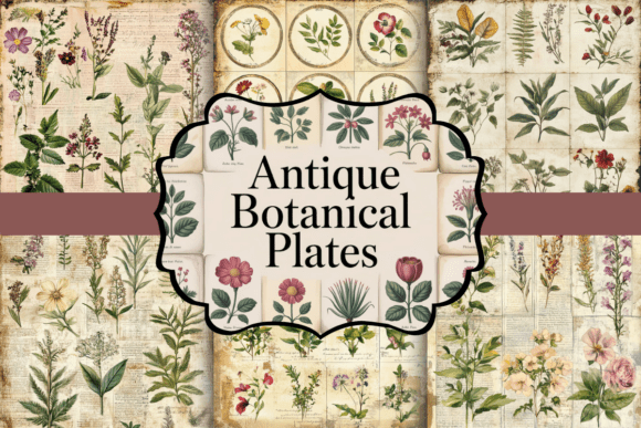 Timeless Botanical Elegance: A Digital Paper Collection