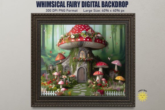 Unleash Enchantment with Whimsical Fairy Digital Backdrop