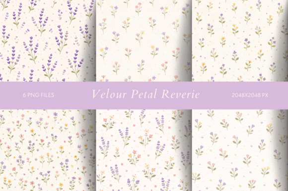 Velour Petal Reverie: A Soft Botanical Dream for Your Designs