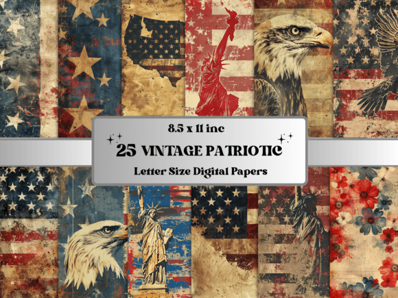 Vintage Patriotic 4th of July Paper: A Creative Toolkit