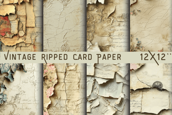 Vintage Ripped Card Paper: Raw Texture for Authentic Projects